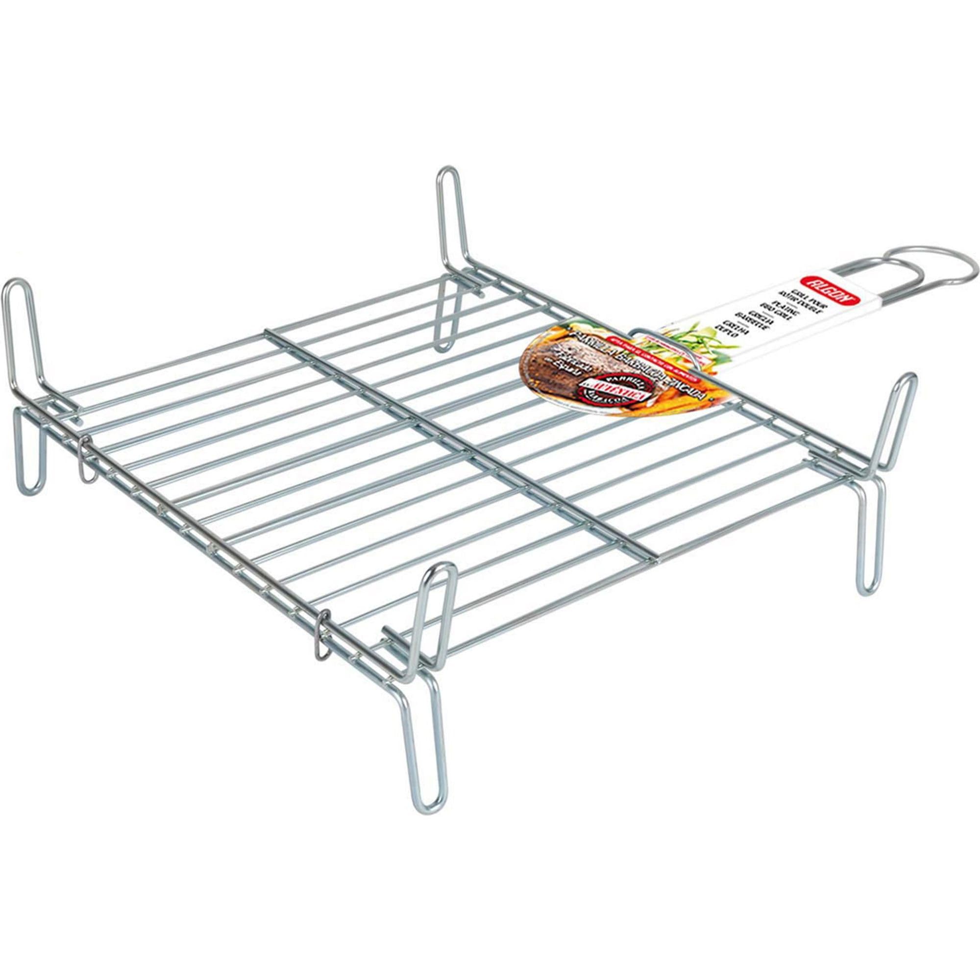Algon Barbecue Grill, Stainless Steel, Silver, 35 x 35 cm