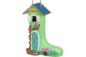 Yinns Birdhouse, Hanging Bird House for Wild Bird Outside Decorative Rain Boot Bird House for Home Garden Decor