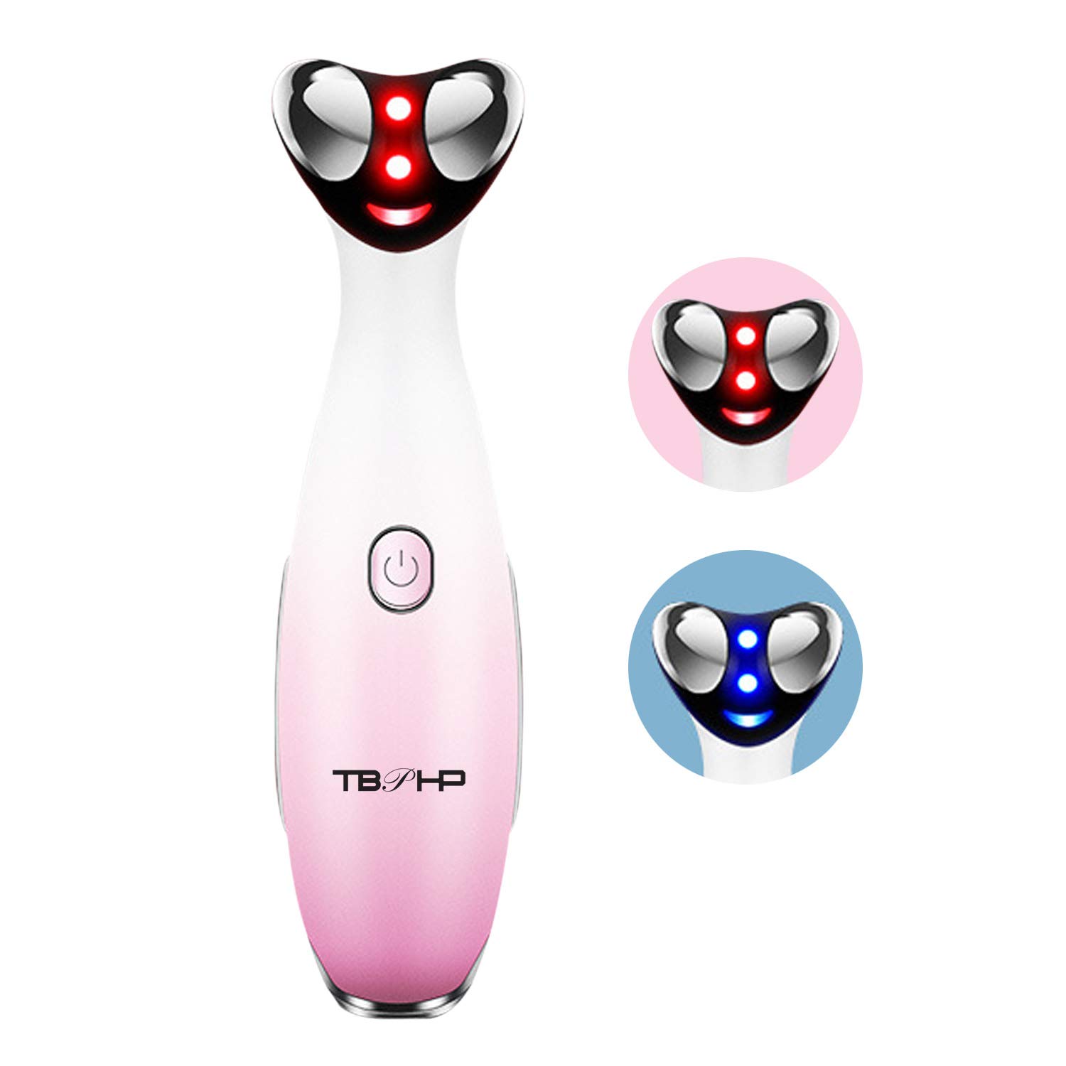 TBPHP Heated Sonic Eye Massager,Face Massager,Rf Anti-aging Galvanic Wand for Dark Circle Remover, Relieves Dark Circles Eye Bags and Puffiness