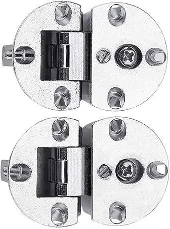Lystaii - 2 bisagras ocultas para puerta de armario a 90°, bisagras