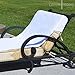 Linum Home Textiles CL00-SNP Standard Size Chaise Lounge Cover - White
