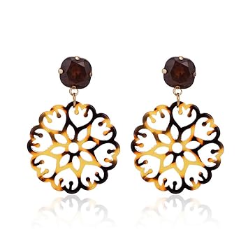 DZZBY Pendientes Pendientes Redondos Geométricos Del Recorte Joyería Aleación Stud Earrings Ms, C