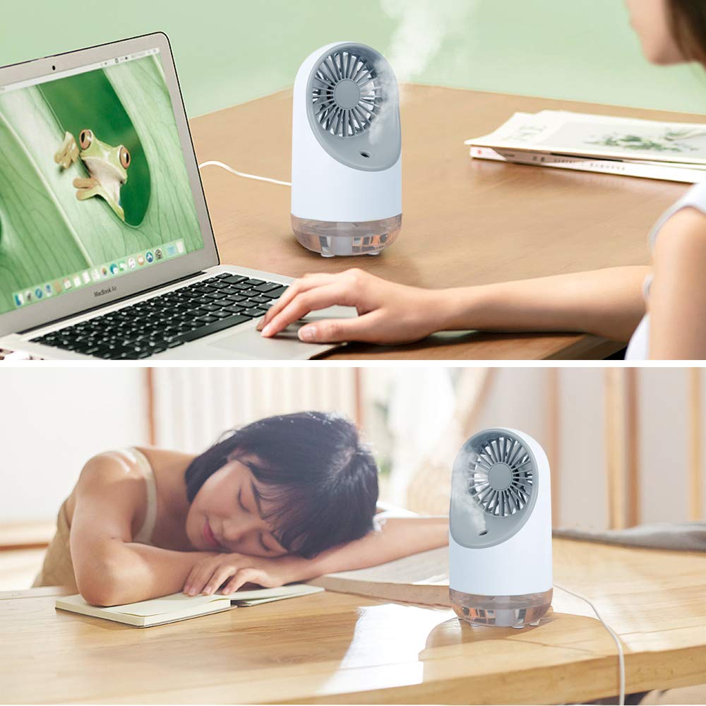 卓上 氷 水入れ 冷却機能 ポータブルエアコン 3段階切替 加湿機能 夜間ライト 冷風扇 7色ledライト キャンプ 省エネ 自宅 日本語説明書付き 寝室 車中泊 冷風機 低騒音 パーソナルクーラー ミニクーラー エコ 扇風機 Exuconsulting Ch