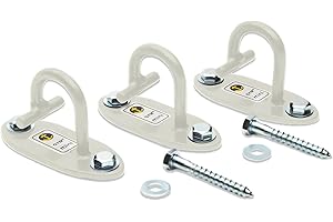 Anchor Gym Mini H1 (Set of 3) - Resistance Band Wall Anchors for Home Workouts | Wall Mount Anchor for Resistance Bands, Stre