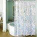 GiniHomer Carttiya Clear Shower Curtain Liner, EVA PEVA Bath Curtain Mildew Resistant Anti-Bacterial Clear - Non Toxic, Eco-Friendly, No Chemical Odor, 72 x 72 (Leaves)