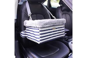 MARSLABO Dog Car Seats for Small Dogs, Upgrade Dog Booster Seat with Metal Frame Construction with Double-Layer Oxford, Perfect for Small Pets up to 20lbs