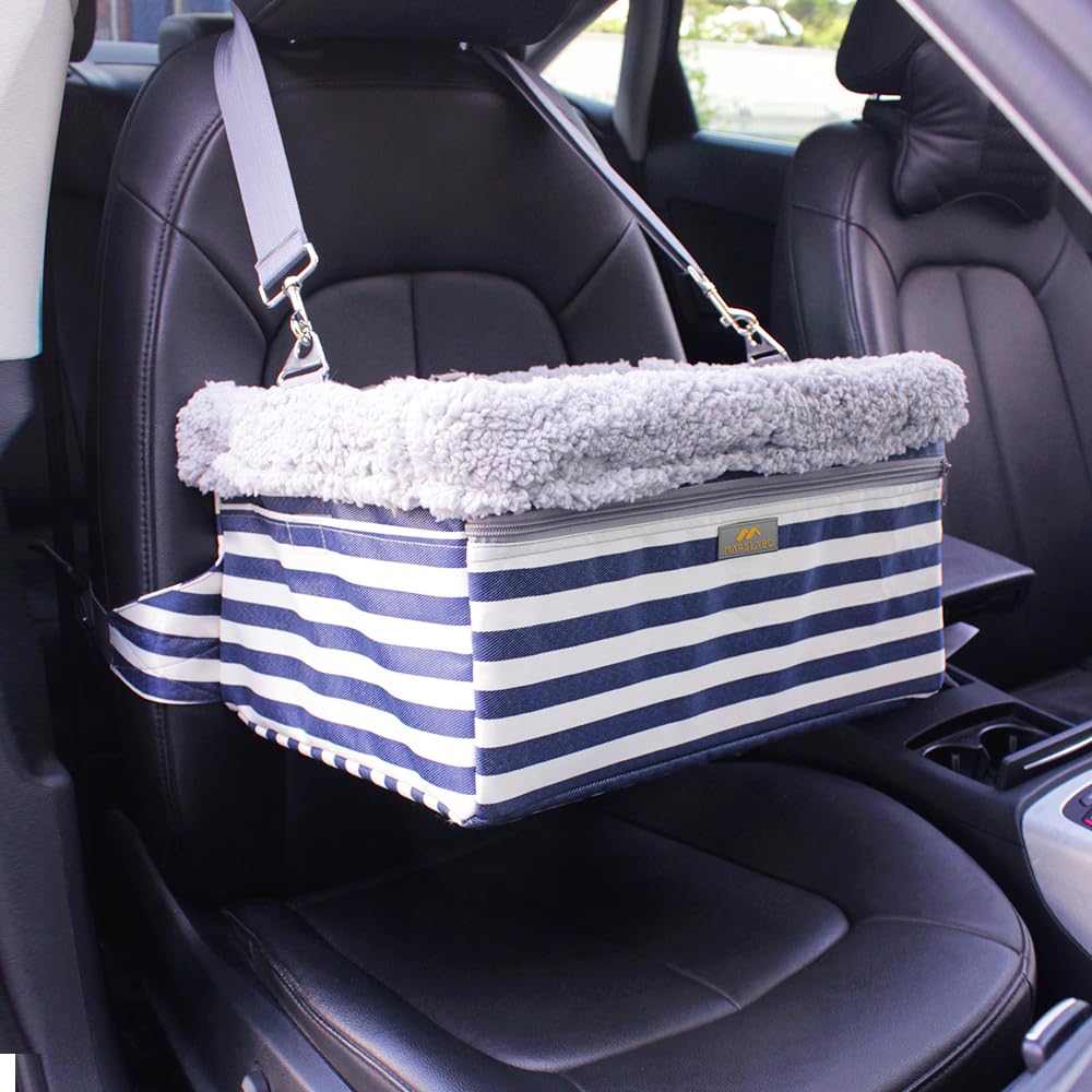 Photo 1 of MARSLABO Dog Car Seats for Small Dogs, Upgrade Dog Booster Seat with Metal Frame Construction with Double-Layer Oxford, Perfect for Small Pets up to 20lbs