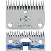Premier 1 XtraCover Clipping Blade Set | Holds edge longer through dense wool. Even, attractive finish. Resharpen up to 10 times. Fits Premier &amp; Lister clippers.