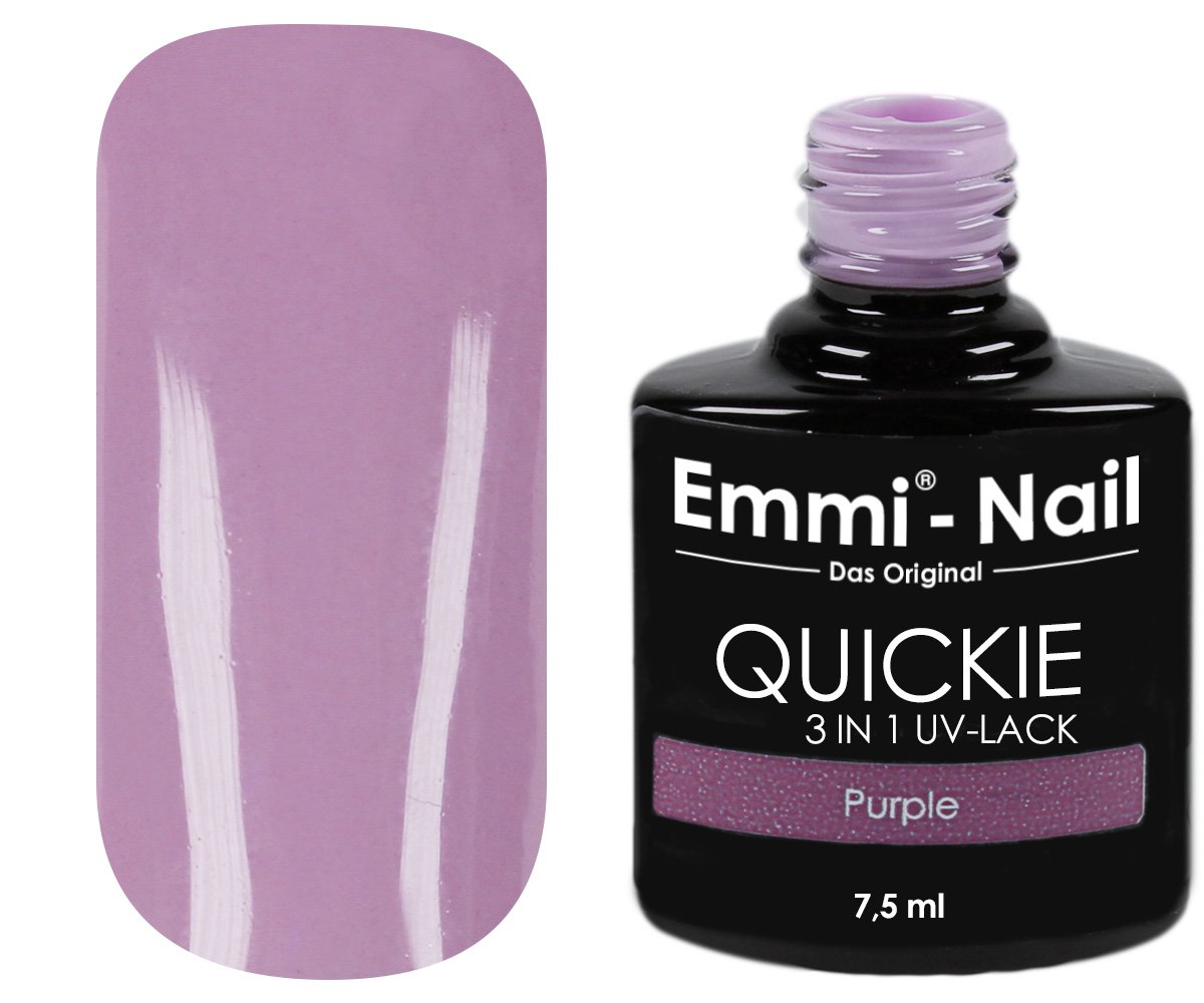 EmmiNail UVNagellack in glänzendem Lavendelton, ohne Schwitzschicht