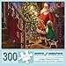 Bits and Pieces - 300 Large Piece Jigsaw Puzzle for Adults - Children Watching Santa - 300 pc Christmas, Holiday Jigsaw by Artist Liz Goodrick-Dillon
