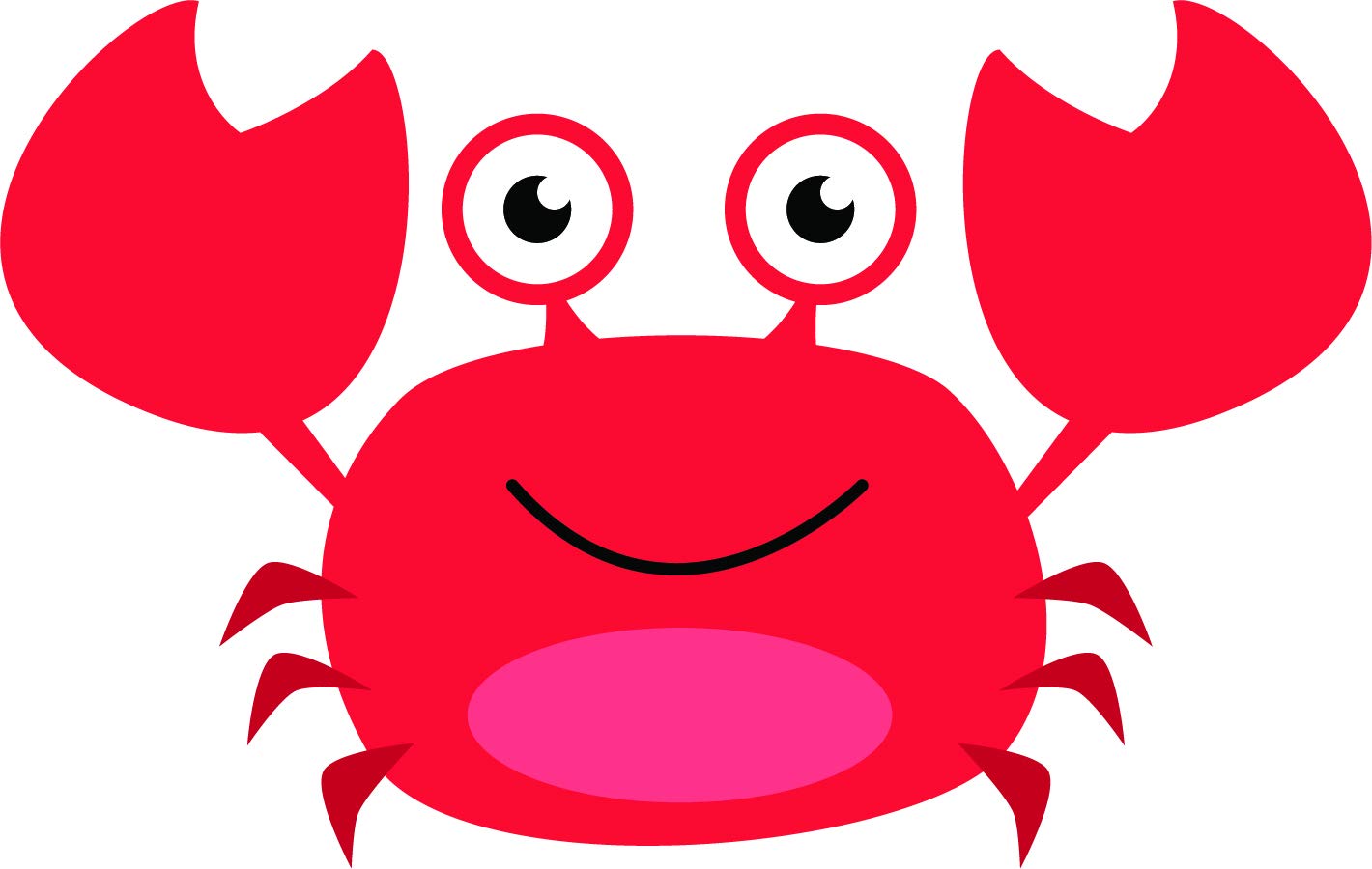 Buy Ocean Animal Under The Sea Creatures Cartoon Vinyl Sticker Red Crab Online At Low Prices In India Amazon In