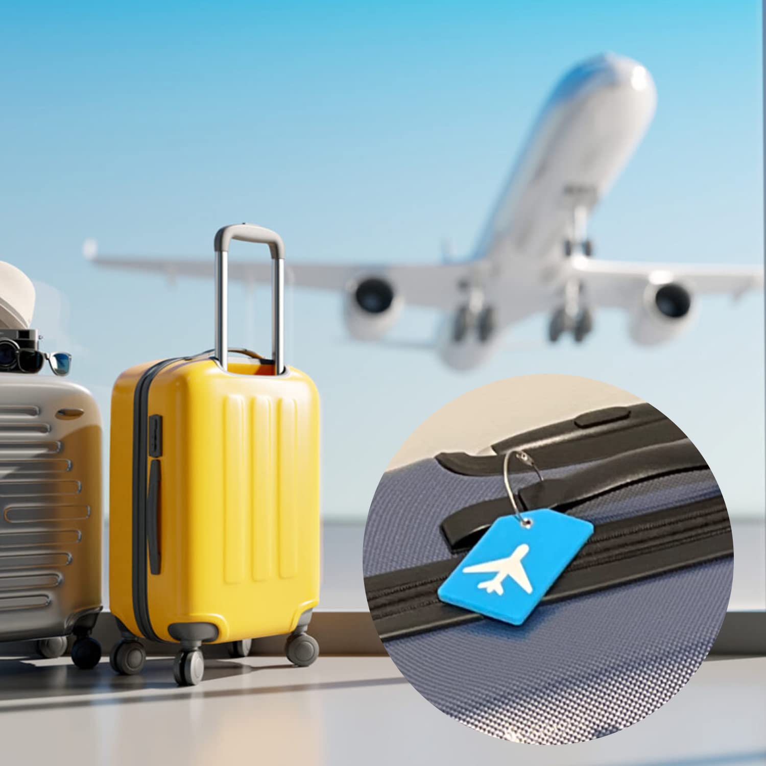 12 Pack Metal Luggage Tag Loops Holder Women 6