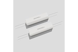 QeeaHuuo 2 PCS Cement Resistor, 30 Ohm 25 Watt Resistor,1KV 5% Tolerance Axial Leaded Wire Wound Fixed Ceramic Resistor