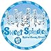 Sweet Spindles Mini Hard Candy Sticks - 50 Piece Jar (Blue)