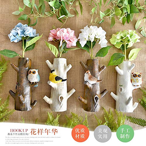 Decorative Shelves - American Rural Creative Wall Flower Arranging Device Bedroom Animal Decoration Key Hook Hanging - Organizer Black Unit Square Round Wall Narrow Standing Standalone Wh