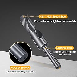 HARFINGTON 26mm Drill Bit 1/2" Reduced Shank Round