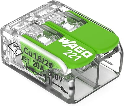 Wago Green Range 221-422 2-Wire 4 mm² 2-Pole Lever Splicing Connector