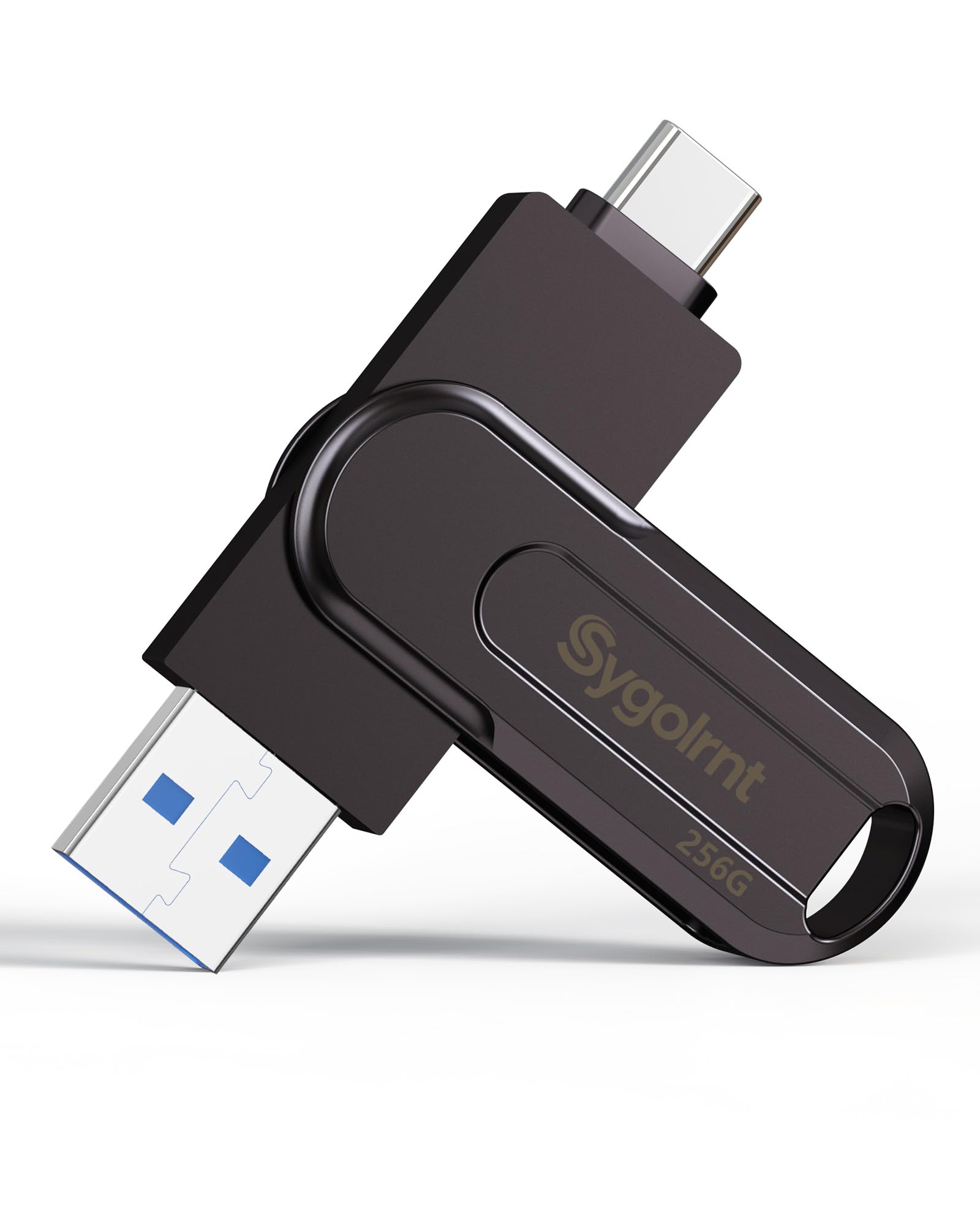 Photo 1 of 256GB USB Flash Drive, 3.0 - USB C & USB A 2-in-1 Memory Stick, Jump Drive with Keychain, Storage Photos Thumb Drives for iPhone 17/16/15, Android Phones, Laptops, Mac, iPad, Desktops, Tablet