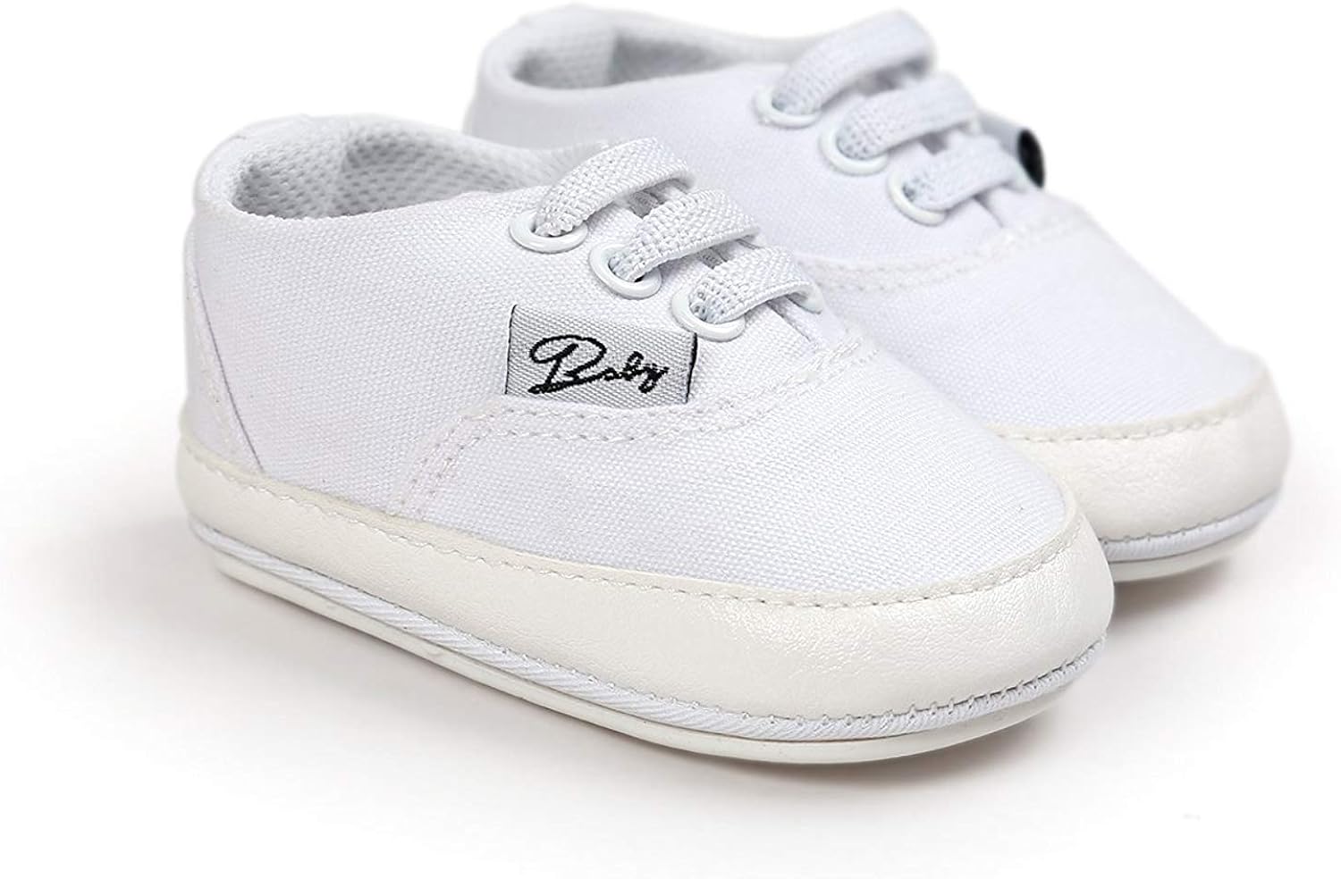  | RVROVIC Baby Boys Girls Shoes Canvas Toddler Sneakers Anti-Slip Infant First Walkers 0-18 Months | Sneakers