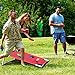 ROPODA Portable Assemble PVC Framed CornHole Game Set with 8 Bean Bags and Carrying Case