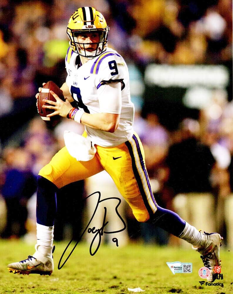 joe burrow signed helmet