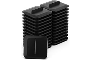 HDROOR 25 Pack Square Plant Spacer Kit for Hydroponic Growing System, Hydroponics Cover Lid Accessories for Indoor Garden Spacer Caps, Compatible with Idoo,QYO,LYKO and Most Square Seed Pods, Black