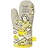 Blue Q Oven Mitt "Droppin' a New Recipe", Grey/Yellow, One Size