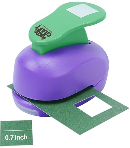 Bira 1 3/8 Inch Square Craft Punch - Lever Action Paper Punch For Scrapbooking, Cards | Punches A 2 Inch Diagonal Square