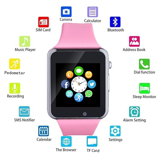 Bluetooth Smart Watch,Touch Screen Sport Wrist Watch Phone ...