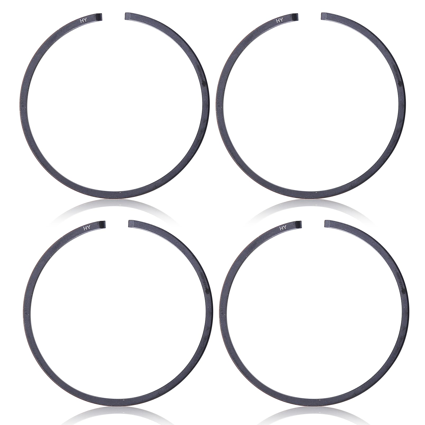 Gubeter 4Pcs 36Mm X 1.5Mm Piston Ring Set Kit, For Stihl 009 010 Av Chainsaw, 1120 034 3001