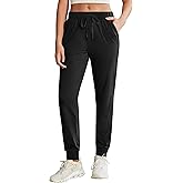 PINSPARK Women's Joggers Pants with Pockets, Stretch Athletic Track Pants Lightweight Running Workout Sweatpants