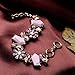 Imitation Pearl and Crystal Bracelet Resin Flower Bracelet Diamond Personality Jewelry for Women Gilrs