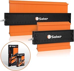 Saker Contour Duplication Gauge-Adjustable Lock -Precisely Copy Irregular Shape Duplicator -Irregular Welding Woodworking Tracing - Must Have Tool for DIY Handyman, Construction(10 Inch+5 Inch)