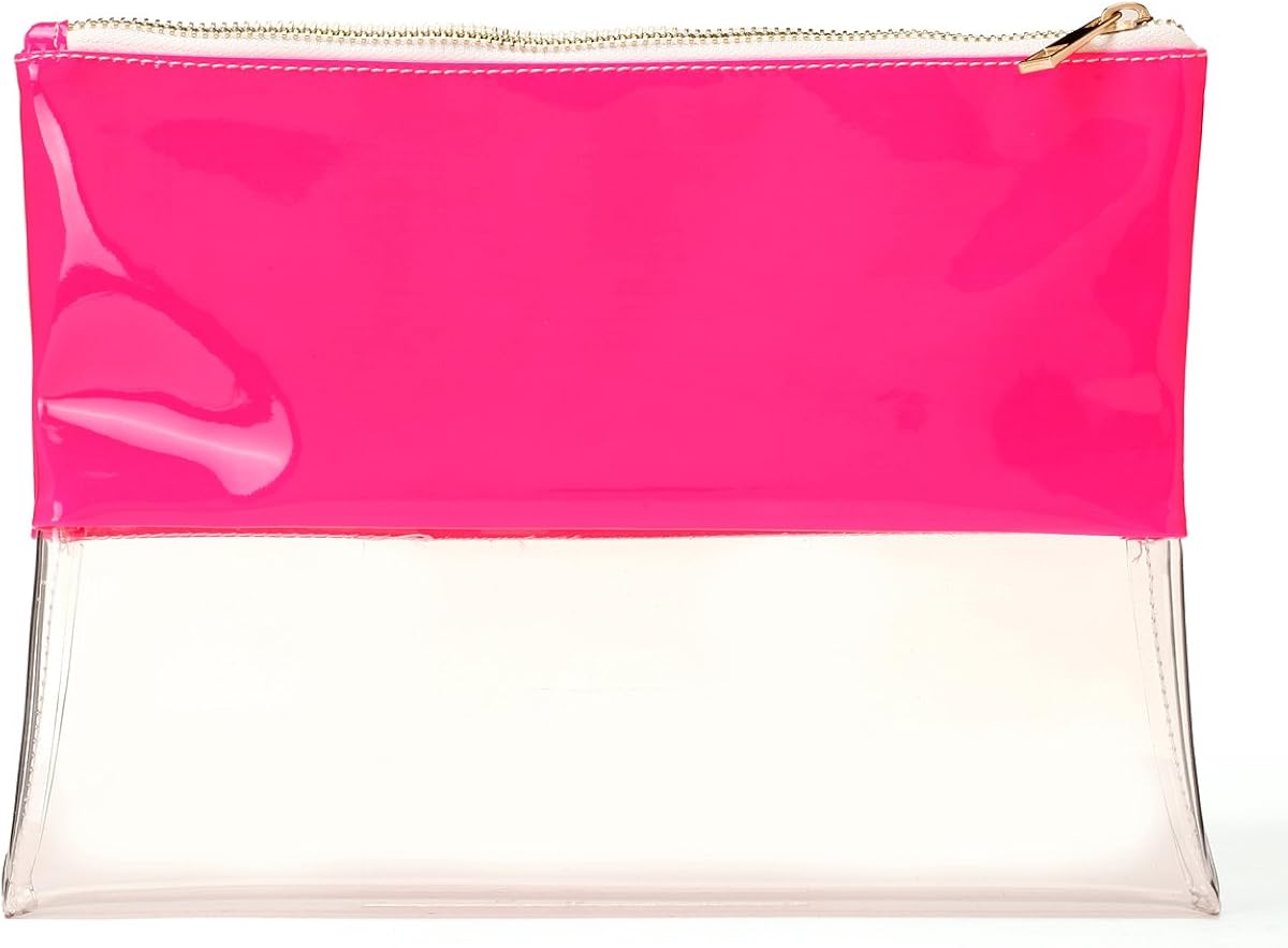 neon clear purse