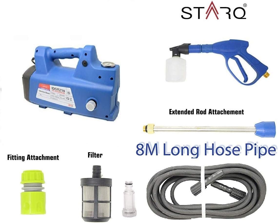 STARQ 210 Bar Heavy Portable High-Pressure Induction Type with Extension Rod (Blue)