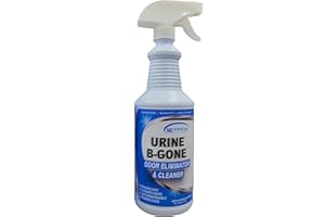 Urine-B-Gone | Professional Urine Enzyme Odor Eliminator | Completely Eliminate Stains and Odors | Contains Over 50 Billion Enzymes | Concentrated | Effective on Laundry (32 oz. 1-Pack)