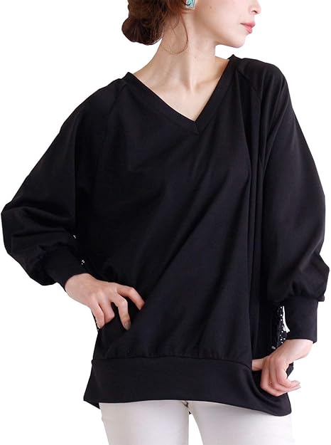 Amazon サワ アラモード バック 花 レース 長袖 トップス レディース Mode 5810 F ブラック シャツ ブラウス 通販