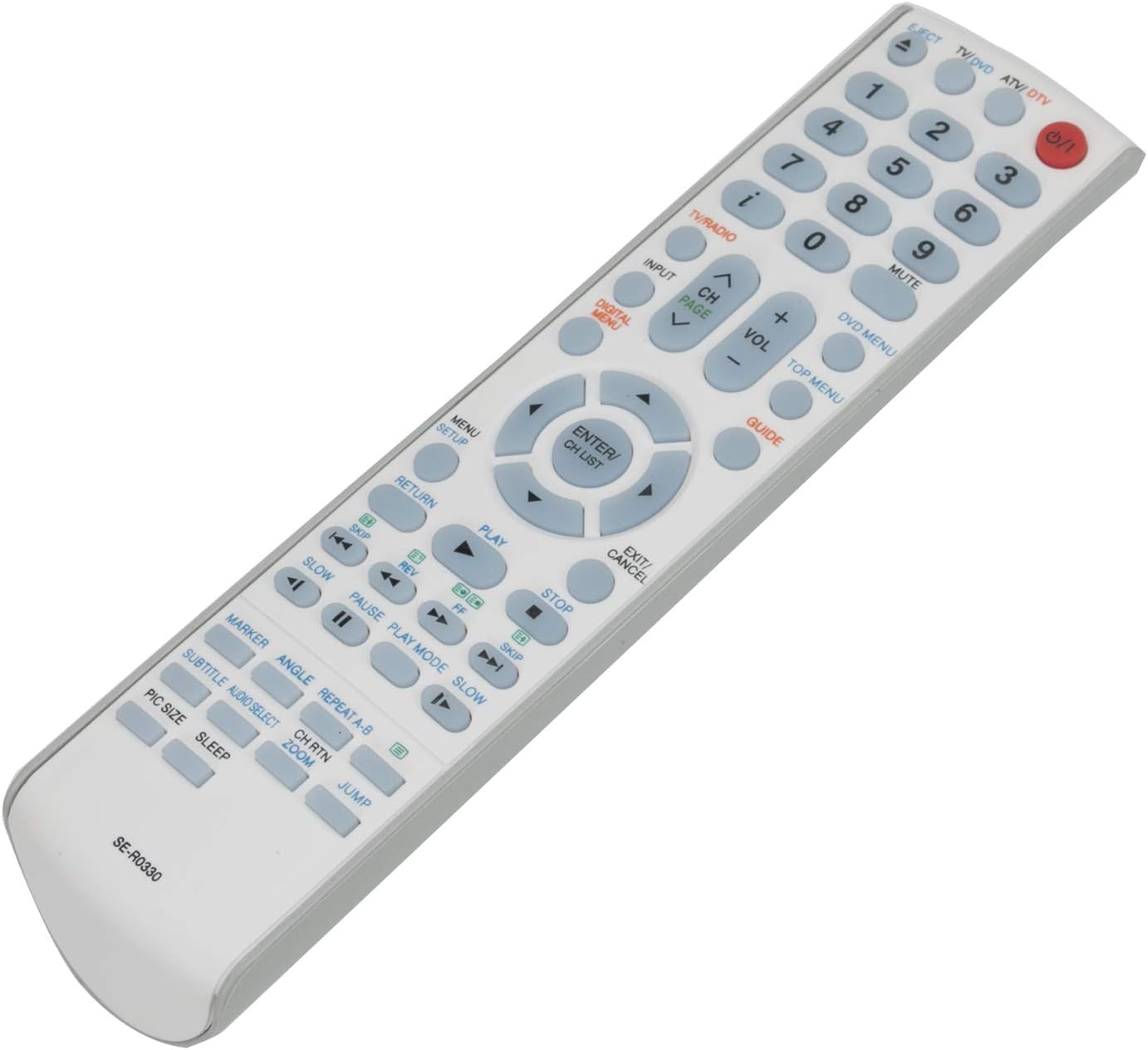 VINABTY SE-R0330 Replacement Remote Control for SE-R0329 Compatible with Toshiba TV DVD 19DV555DG 19DV556DB 22DV616DG 26DV615DG19DV556DG - Image 4