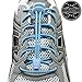 Lock Laces Reflective 2-Pack (Elastic No Tie Shoelaces) (Storm Gray-Winter Blue)