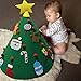 OurWarm 3D DIY Felt Christmas Tree with Hanging Ornaments, Cone Felt Christmas Tree for Toddlers Kids Xmas Gifts Christmas Home Decorations