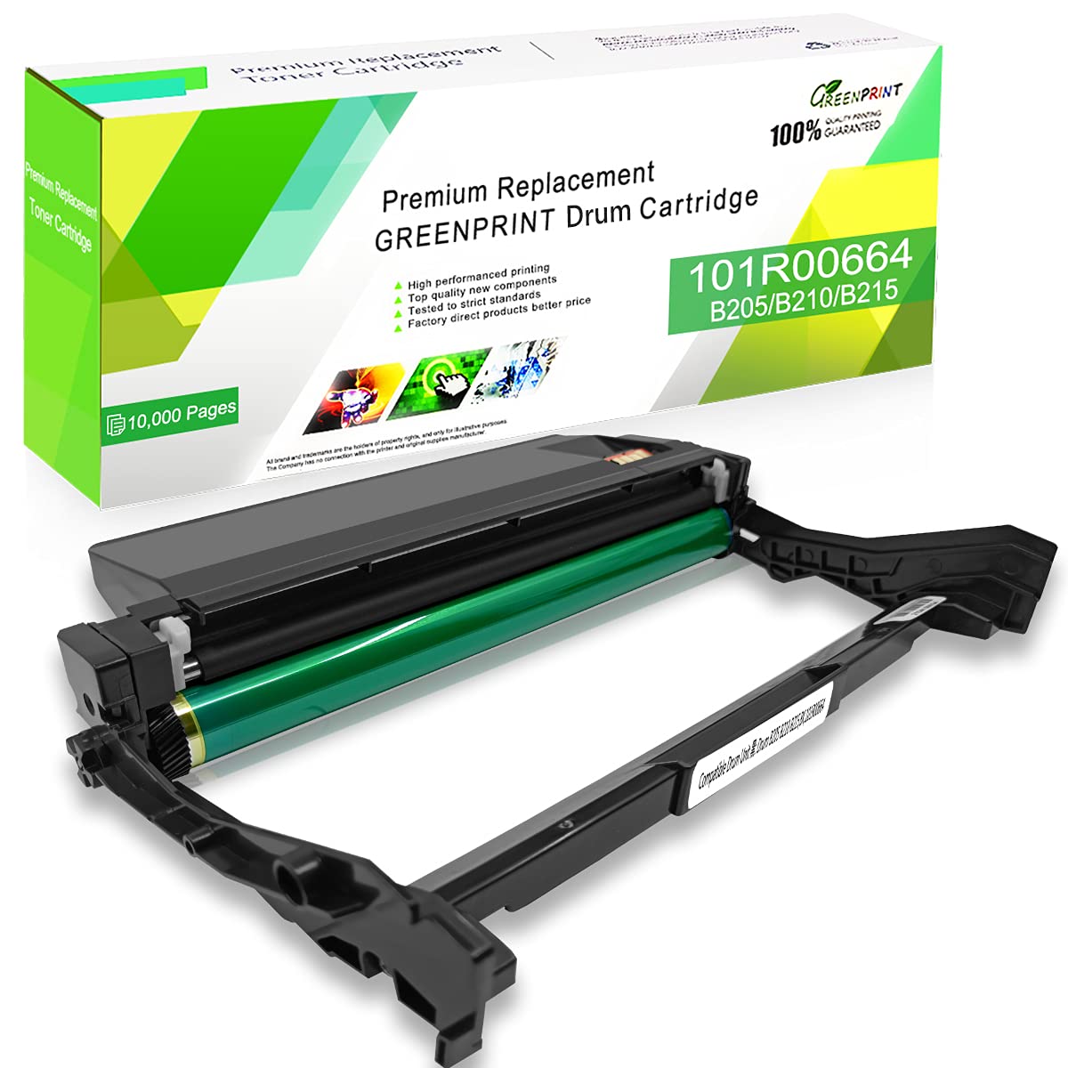 GREENPRINT Compatible Drum Cartridge Drum Unit Imaging Drum B205 B210 B215 Black 10000 Pages for Xerox B215DNI B205NI B210DNI Printer
