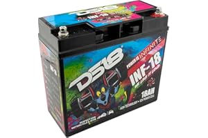 DS18 INF-18 18 AH 750 Watt AGM Power Cell 12 Volt Battery - Maintenance Free - Great Compact High Performance Battery for Car Audio, Motorsports, Motorcycle, Jet Ski, ATV and UTV - Sealed AGM Battery