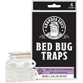 Grandpa Gus's Bed Bug Glue Traps for Mattress, Home, &amp; Travel, Pack of 4 | Non-Toxic, Glue Traps for Mattress, Home &amp; Travel, Early Detection, Patented Crush-Proof Design, Lasts Up to 6 Months