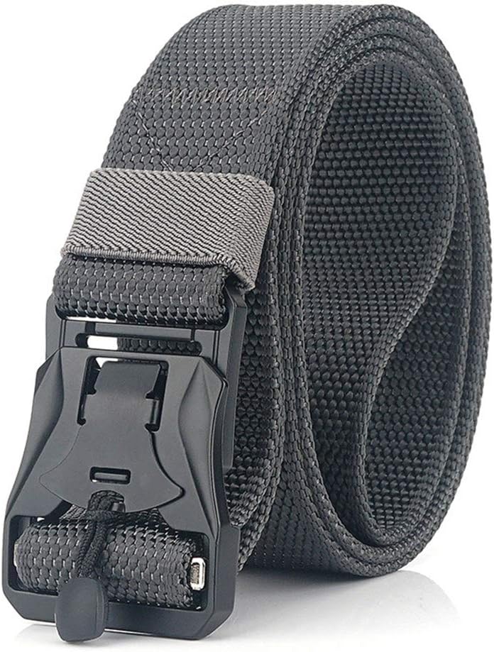 Super Magnetic Metal Buckle Quick-Release Nylon Canvas Breathable Military Tactical Men&Women Waist Belt