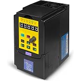 VFD 7.5KW 10HP 220V 1 or 3 Phase Input 3 Phase 0-400HZ Output 50A Variable Frequency Drive Controller Inverter Converter for CNC Motor Speed Control and Spindle