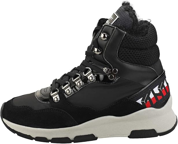 Amazon.com: Tommy Hilfiger Patent Fashion Sporty Boot Womens Fashion Boots  in Black - 6 US: Shoes