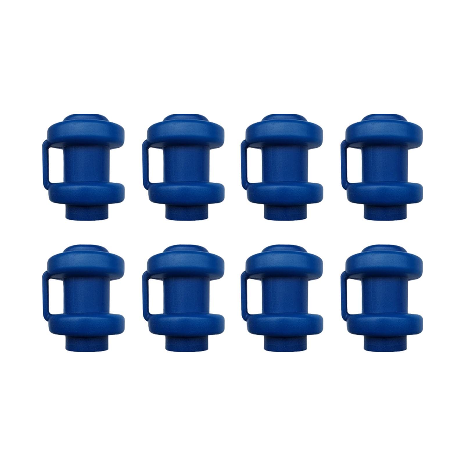 Kisbeibi 8pcs Trampoline End Caps, Dia 25mm Trampoline Enclosure Pole Cap for Net Hook Trampoline Accessories, Trampoline End Cap Protective For The Net Poles (Blue)