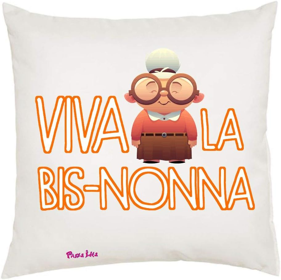Pazza Idea Cuscino 40x40 Scritta Simpatica Viva La Bis Nonna Regalo Festa Nonni Auguri Amazon It Casa E Cucina