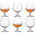 Srgeilzati Snifters 8.8 oz Shot Glasses Set of 6 Cute Brandy Cognac Glasses (266ml | 8.8 floz)