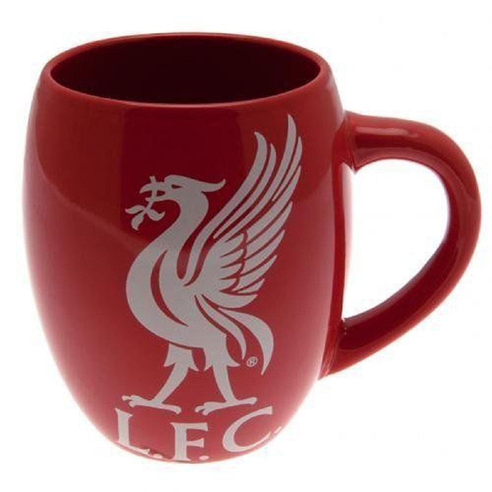 LIVERPOOL FC TEA TUB MUG RED MUG WITH WHITE LIVERBIRD LARGE MUG HOLDS OVER 16 OUNCES PERFECT FOR ANY LFC FAN GET YOURS TODAY